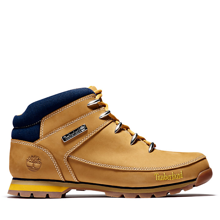 Euro Sprint Mid Hiker for Men in Yellow/Navy | Timberland