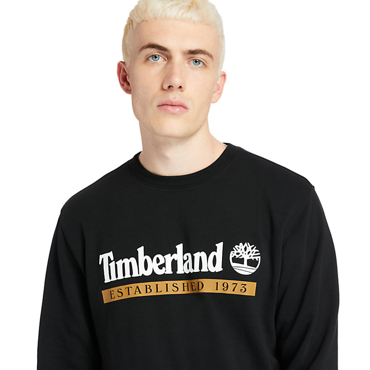 Established 1973 Sweatshirt for Men in Black-