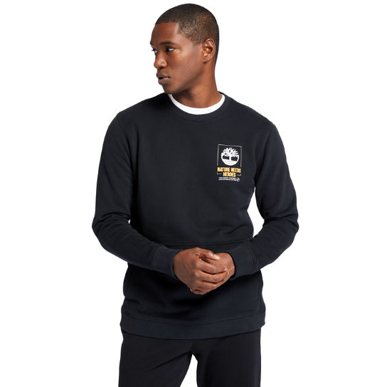Nature Needs Heroes™ Sweatshirt for Men in Black | Timberland