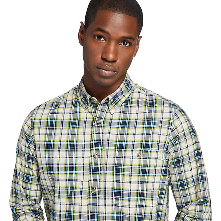 Essential Check Shirt for Men in Beige-