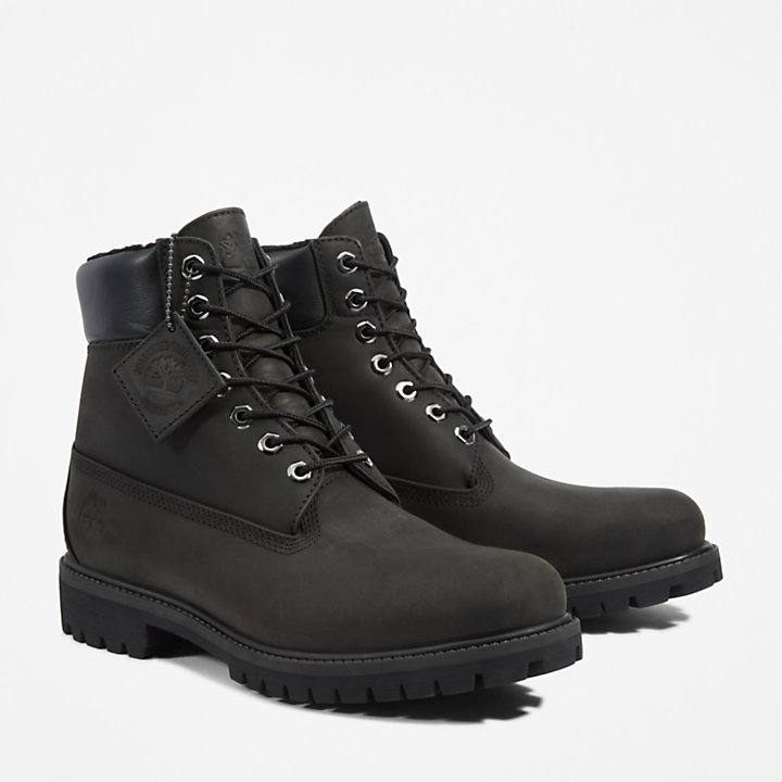 Timberland® Premium 6 Inch Waterproof Winter Boot for Men in Black-