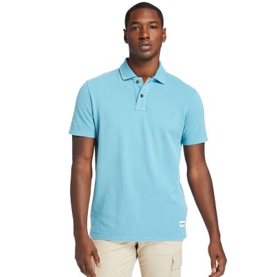 Garment-Dyed Polo Shirt for Men in Blue | Timberland