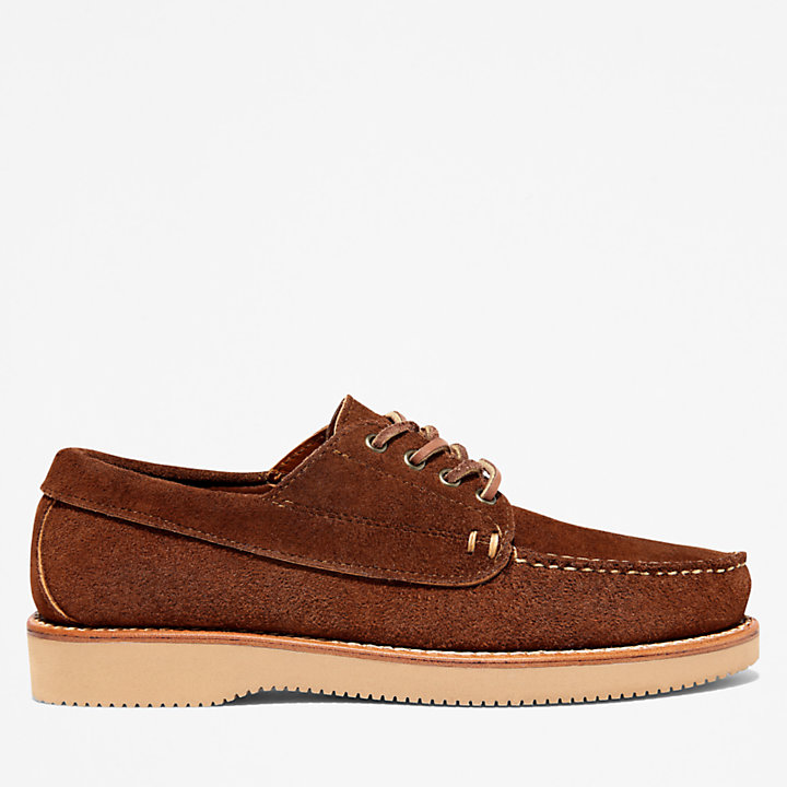 American Craft Boat Shoe for Men in Dark Brown-