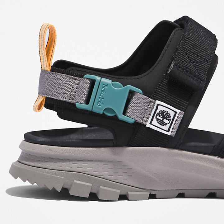Sandalo da Uomo con Cinturino in Materiale Rinforzato Garrison Trail in colore nero-