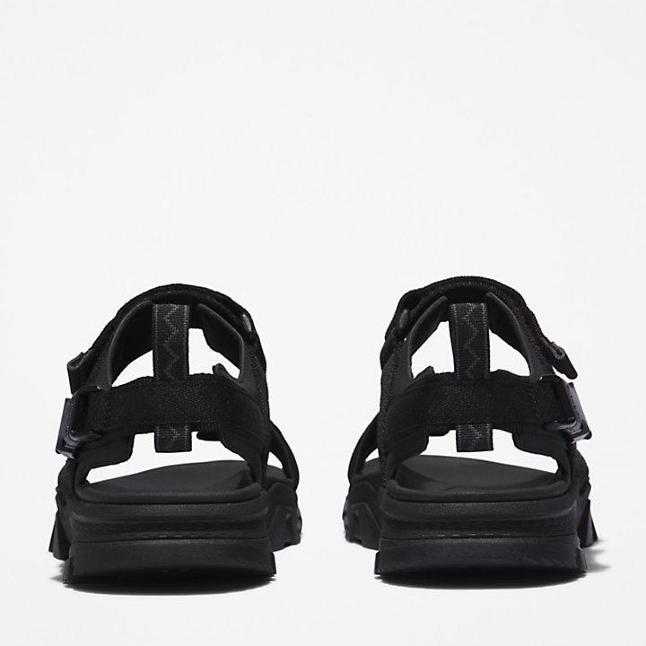 Sandalo da Uomo con Cinturino in Materiale Rinforzato Garrison Trail in colore nero monocromatico-