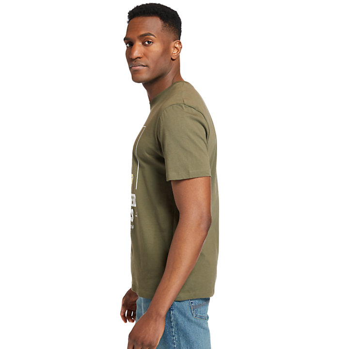 Nature Needs Heroes™ T-Shirt for Men in Dark Green-