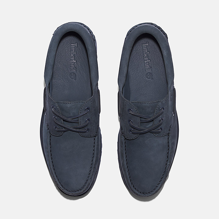 Timberland® Authentic Handsewn Boat Shoe for Men in Dark Blue Suede
