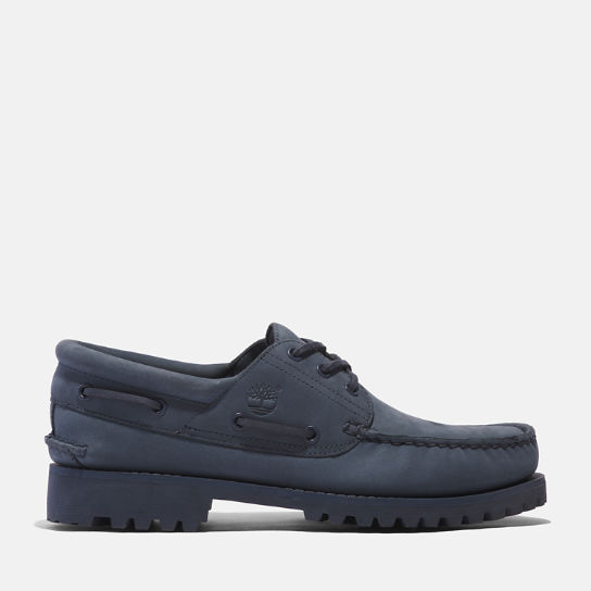 Timberland® Authentic Handsewn Boat Shoe for Men in Dark Blue Suede | Timberland