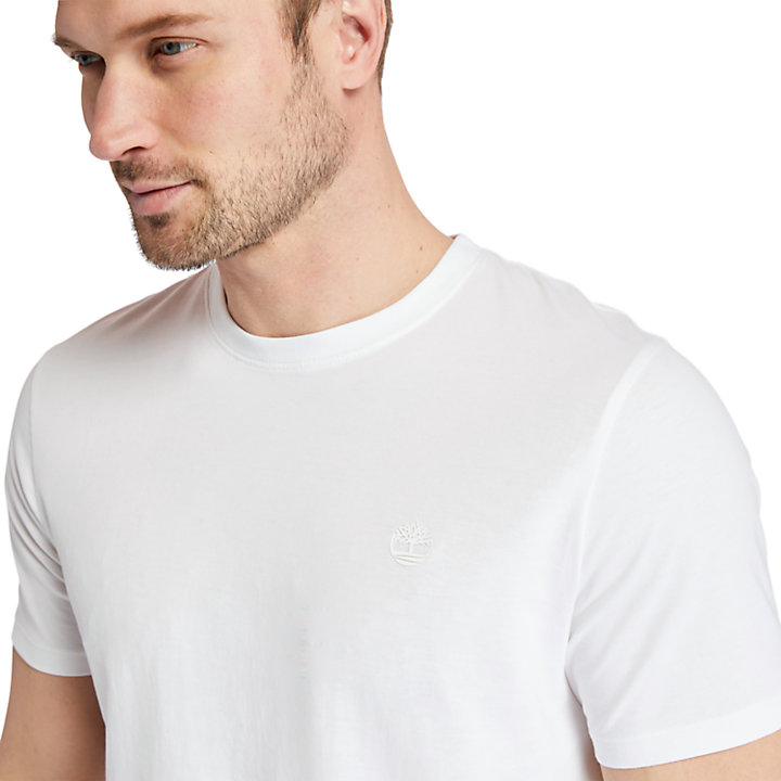 Cocheco River Supima® Cotton T-shirt for Men in White-