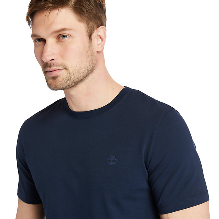 T-shirt Cocheco River coton Supima® pour homme en bleu marine-