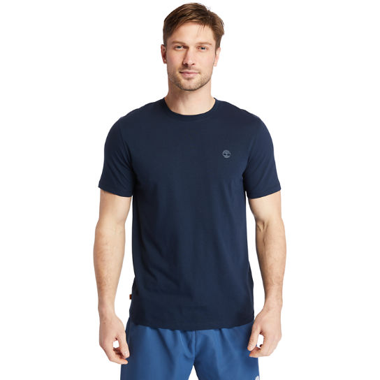 T-shirt Cocheco River coton Supima® pour homme en bleu marine | Timberland