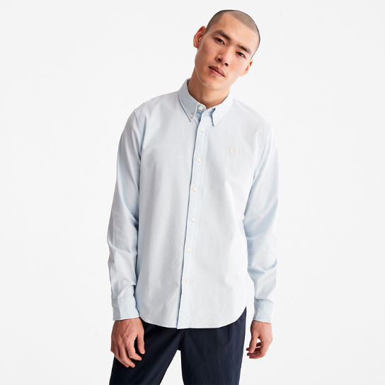 Pleasant River Slim Oxford Shirt for Men in Light Blue | Timberland