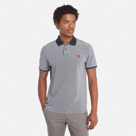 Oxford Pique Polo Shirt for Men in Navy | Timberland