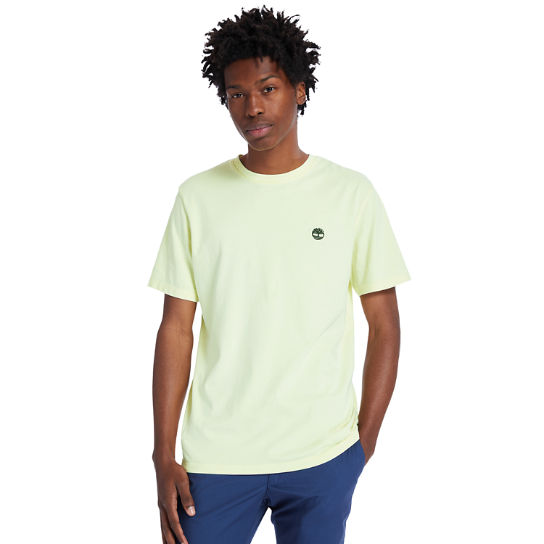 T-shirt teint en pièce pour homme en jaune clair | Timberland
