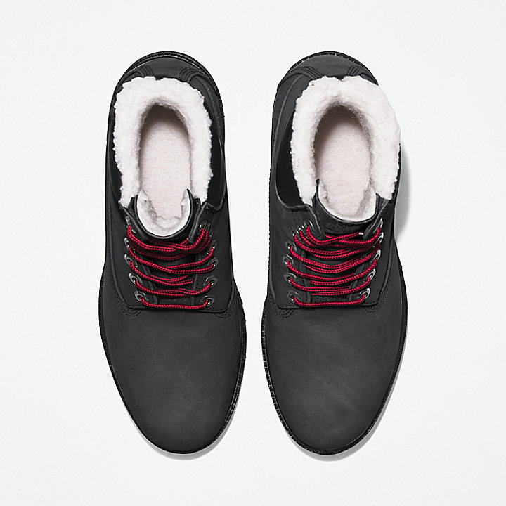 Bota de Inverno Timberland® Premium 6 Inch para Homem em preto com vermelho