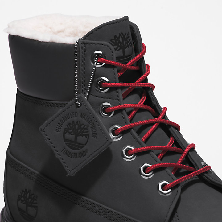 Timberland® Premium 6 Inch Winter Boot for Men in Black with Red-