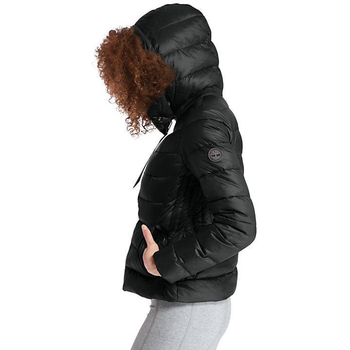 Insulated Quilted Jacket for Women in Black-