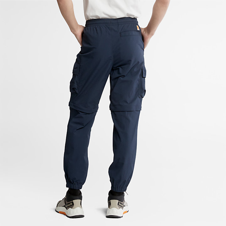 Pantalon convertible pour homme en bleu marine-
