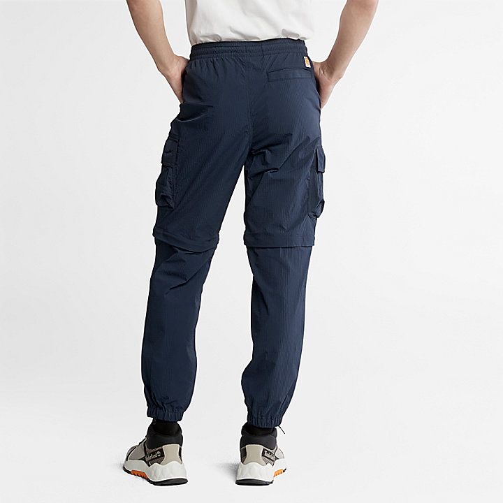 Pantalon convertible pour homme en bleu marine