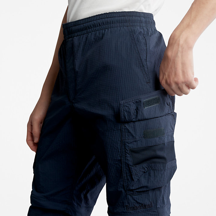Pantalones Convertible para Hombre en azul marino-