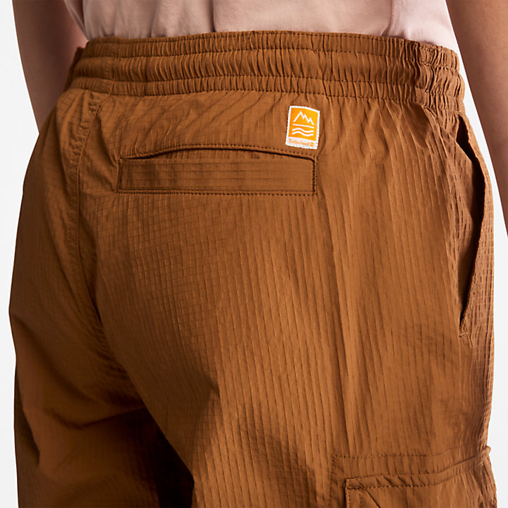 Convertible Trousers for Men in Brown-