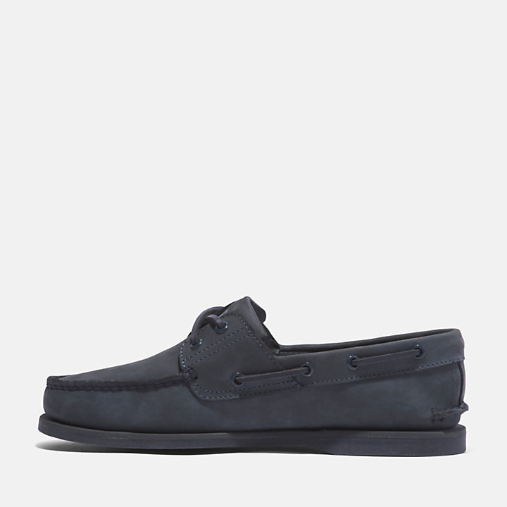 Classic Leather Boat Shoe for Men in Dark Blue | Timberland