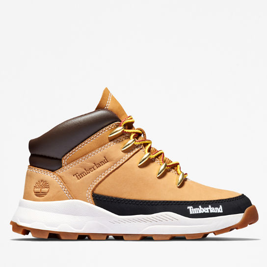 Brooklyn High Top Trainer for Youth in Yellow | Timberland