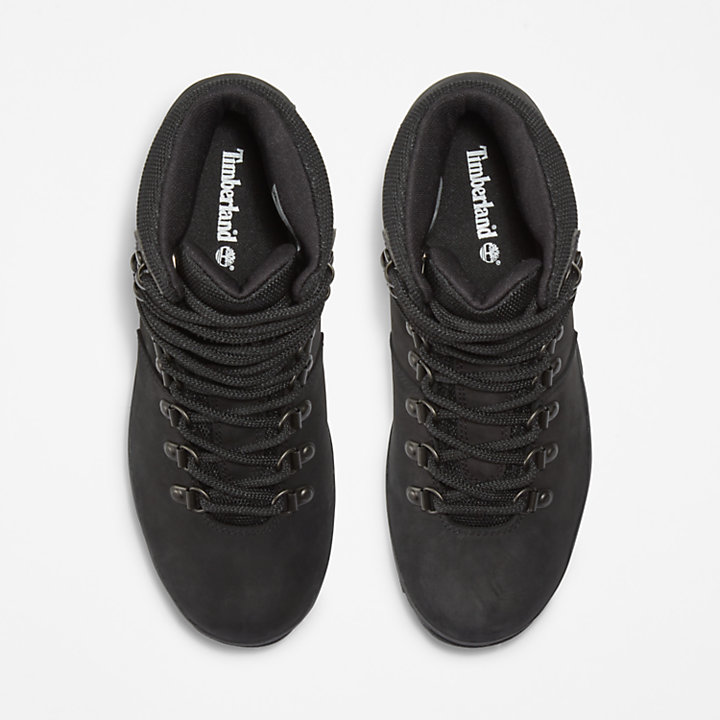 Chaussures de randonnée imperméables Euro pour femme en noir-