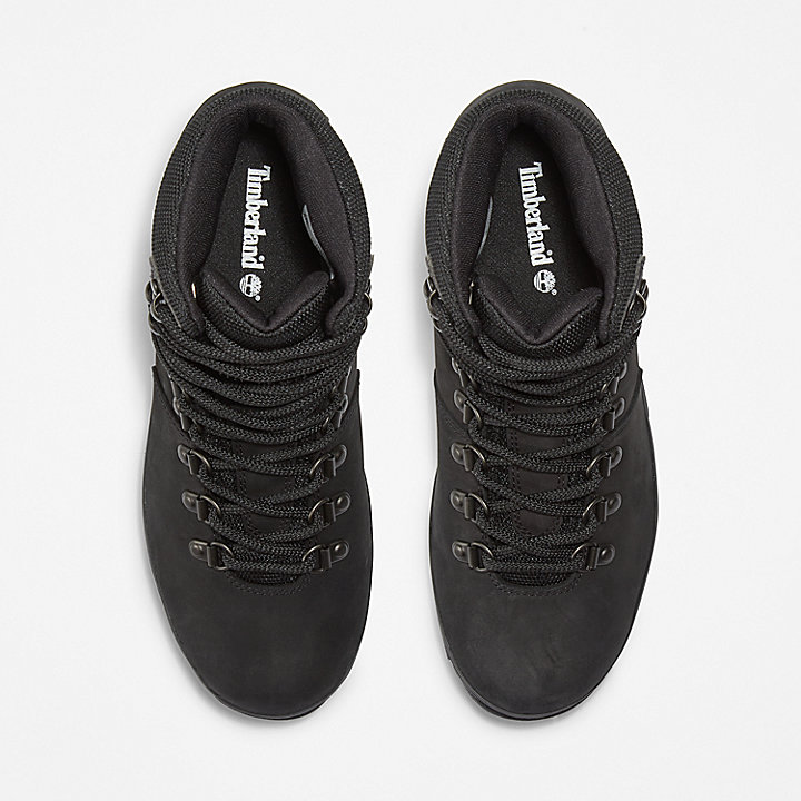 Chaussures de randonnée imperméables Euro pour femme en noir