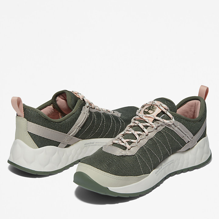 Sneaker da Donna Solar Wave GreenStride™ in verde scuro-