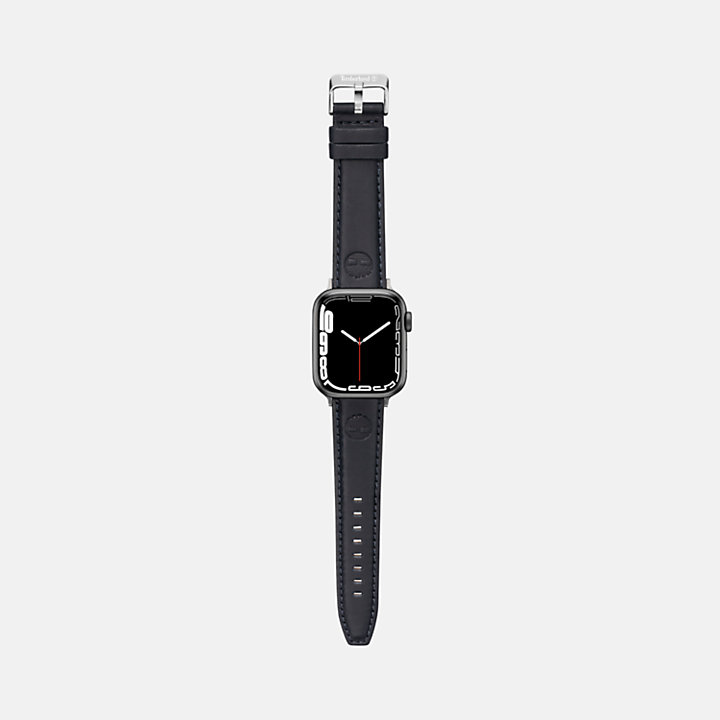 Bracelet pour montre Lacandon de 20 mm compatible 38 mm unisexe en noir-