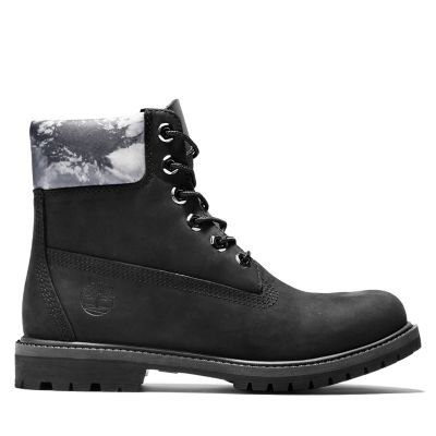 black white timberland boots