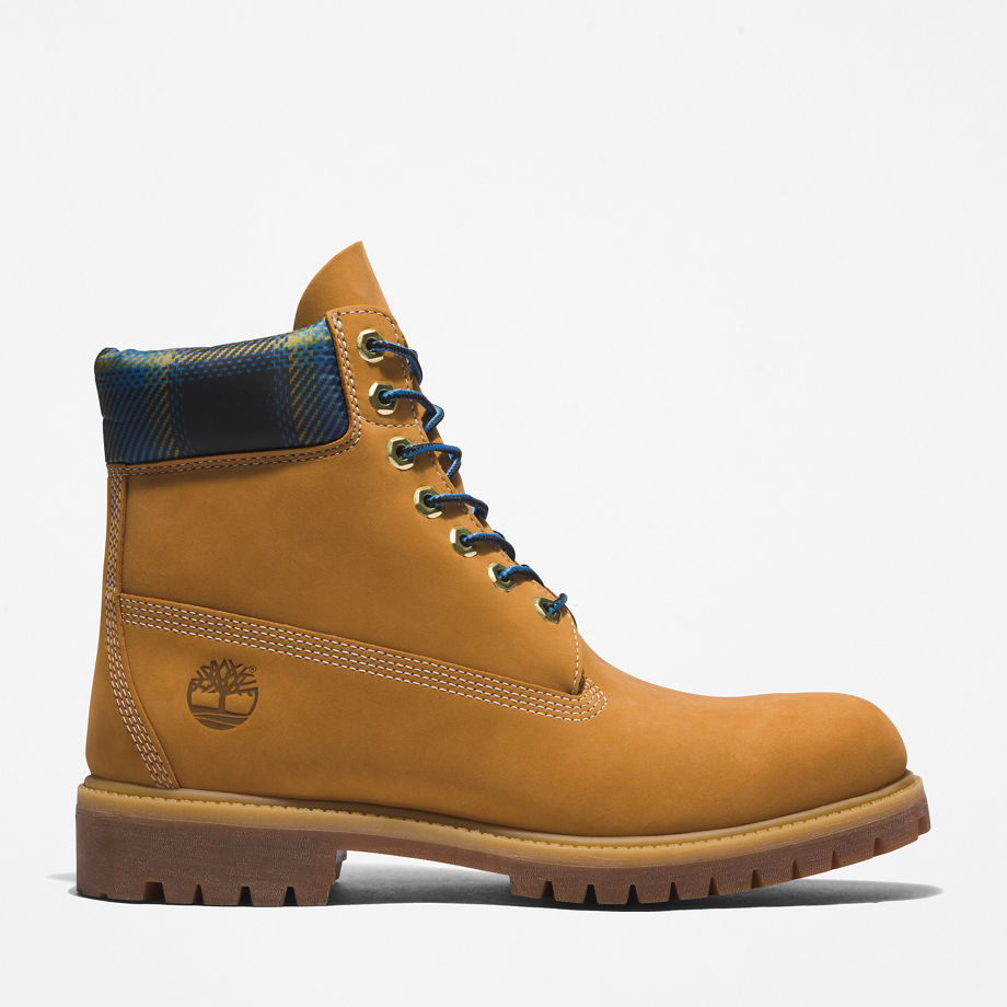 Timberland Premium 6 Inch Boot For Men In Yellow Light Brown, Size 6.5