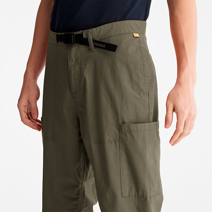 Outdoor Heritage Cargo Trousers for Men in Dark Green-
