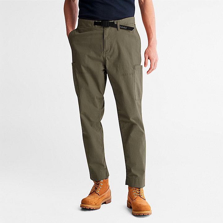 Outdoor Heritage Cargo Trousers for Men in Dark Green