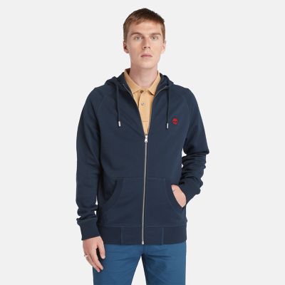 Exeter Loopback Hoodie for Men in Navy | Timberland
