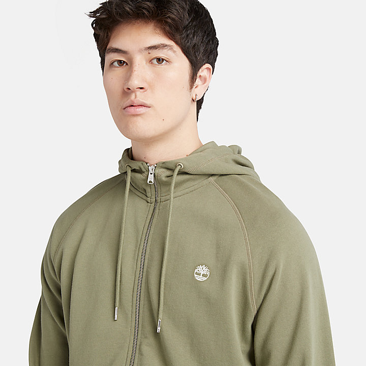 Exeter Loopback Hoodie for Men in Light Green