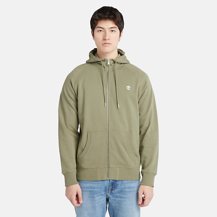 Exeter Loopback Hoodie for Men in Light Green-