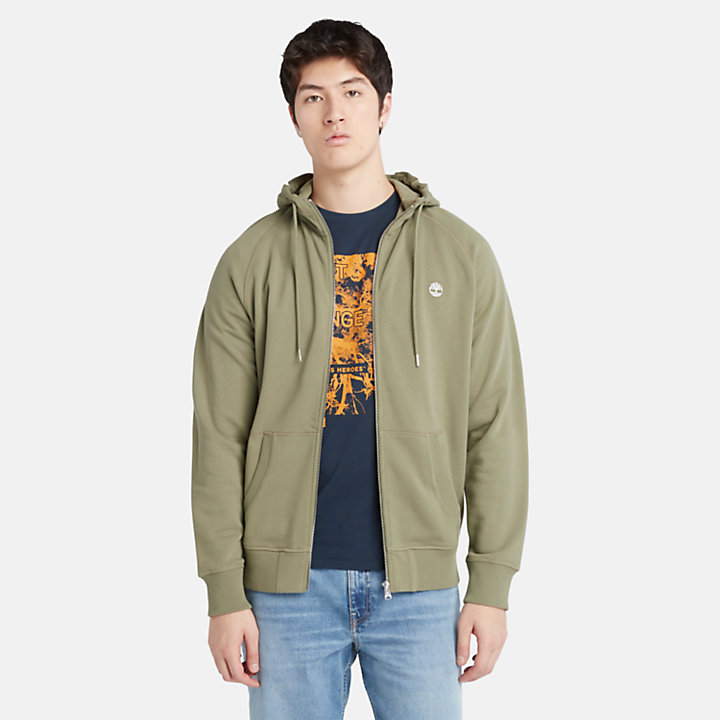 Exeter Loopback Hoodie for Men in Light Green-