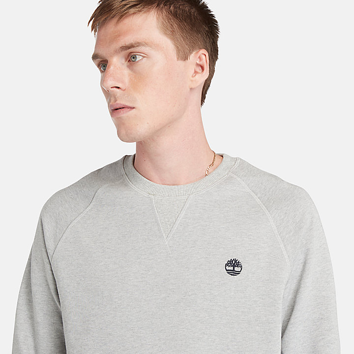 Exeter Loopback-Sweatshirt mit Rundhalsausschnitt für Herren in Grau