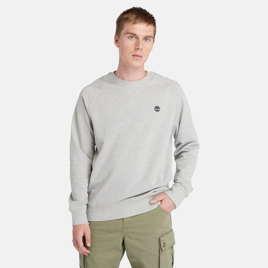 Timberland Exeter Loopback Crewneck Sweatshirt For Men In Grey Grey, Size 3XL