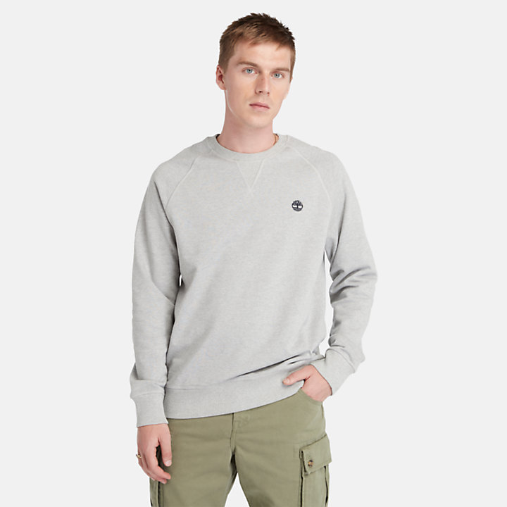 Exeter Loopback-Sweatshirt mit Rundhalsausschnitt für Herren in Grau-
