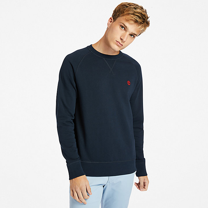 Exeter Sweatshirt met ronde hals voor heren in marineblauw