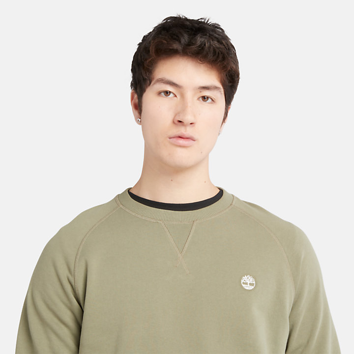 Exeter Sweatshirt met ronde hals voor heren in groen-