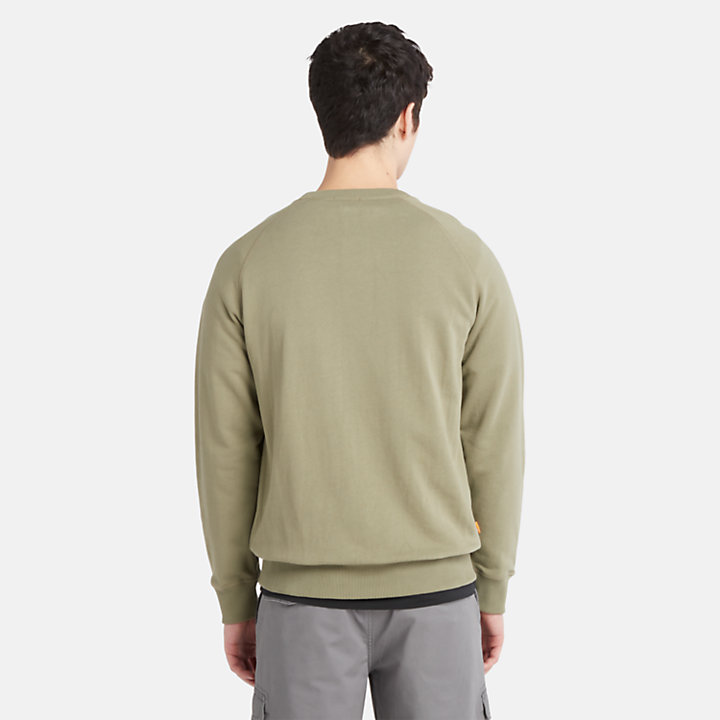 Exeter Sweatshirt met ronde hals voor heren in groen-