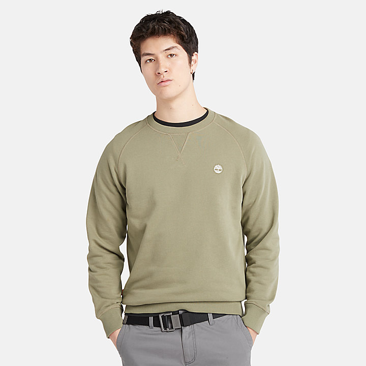 Exeter Loopback-Sweatshirt mit Rundhalsausschnitt für Herren in Grün