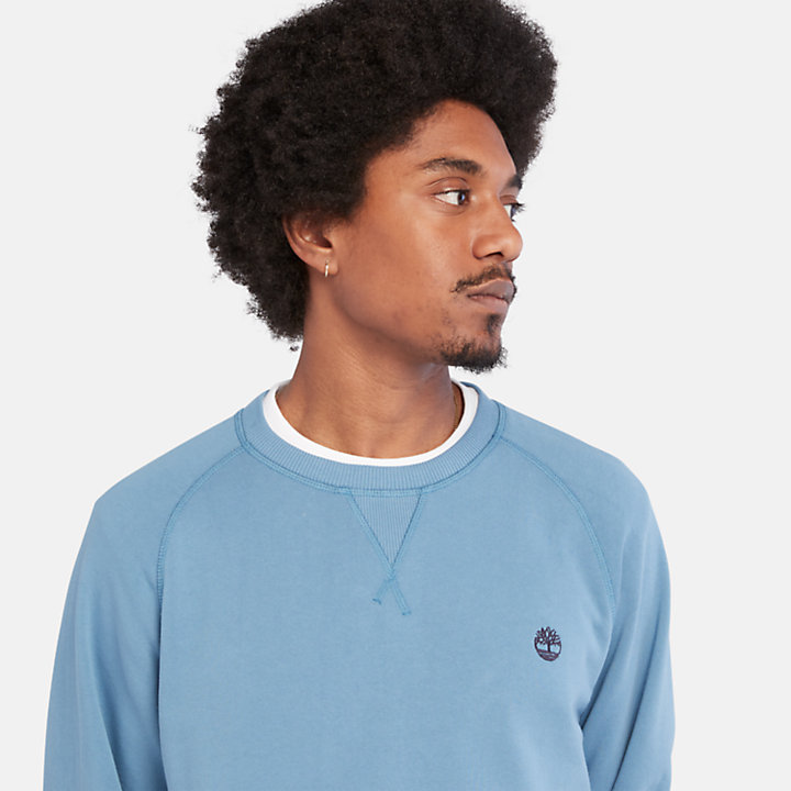 Exeter River Sweatshirt met ronde hals voor heren in blauw-