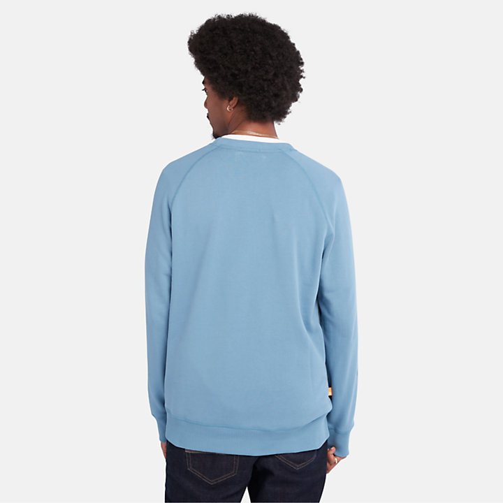 Exeter River Sweatshirt met ronde hals voor heren in blauw-