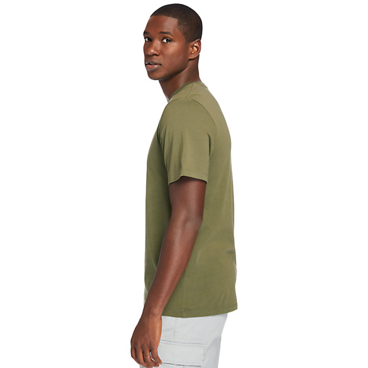 Kennebec River T-Shirt for Men in Dark Green-