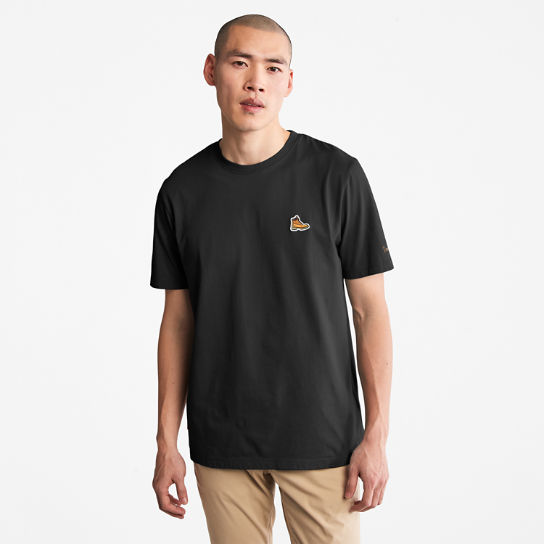 T-Shirt mit Stiefellogo für Herren in Schwarz | Timberland